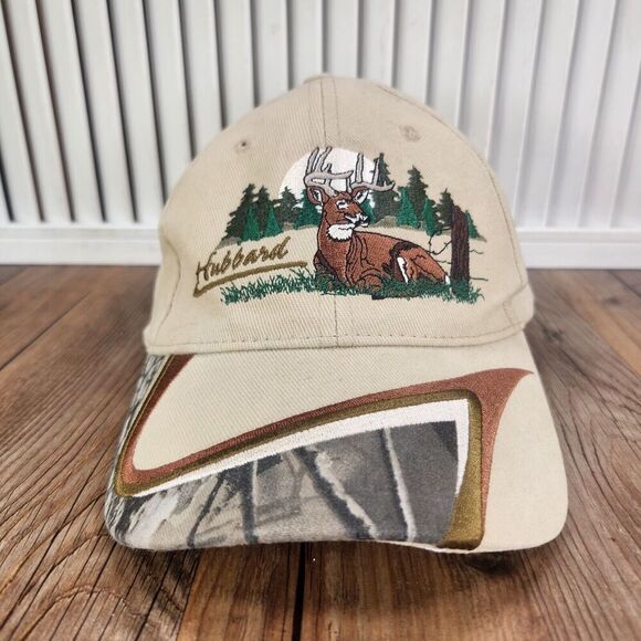 VTG K-Products Dakota Grain Co. Hubbard Embroidered Buck Wildlife Hat Strapback - Picture 2 of 10
